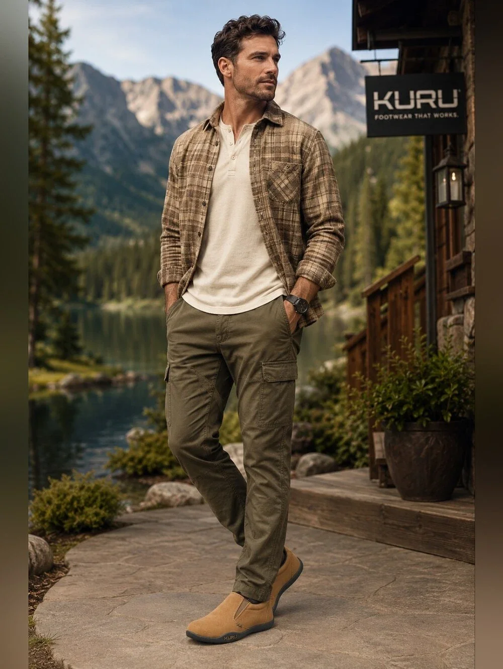KURU KIVI • MEN'S 8 WIDE • NEW • COMFORT SUPPORT SLIP-ON